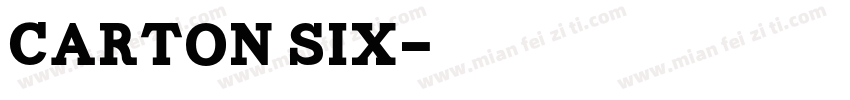 Carton Six字体转换